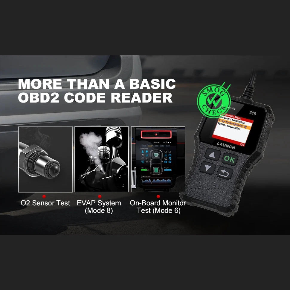 Launch X431 Creader 319 CR319 Auto Code Reader OBD2 Scanner Full OBDII EOBD Automotive Tools Obd2 Diagnostic Tool Professional