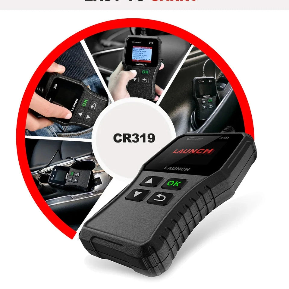 Launch X431 Creader 319 CR319 Auto Code Reader OBD2 Scanner Full OBDII EOBD Automotive Tools Obd2 Diagnostic Tool Professional