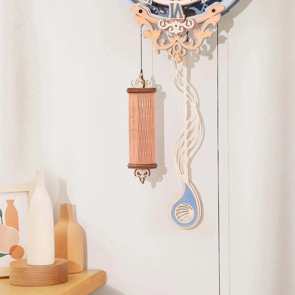 Robotime 3D Wooden Puzzle Gift for Kids Adults Mechanical Design DIY Wall Quartz Clock Crafts Hobbies Gift Room Decoration LC701