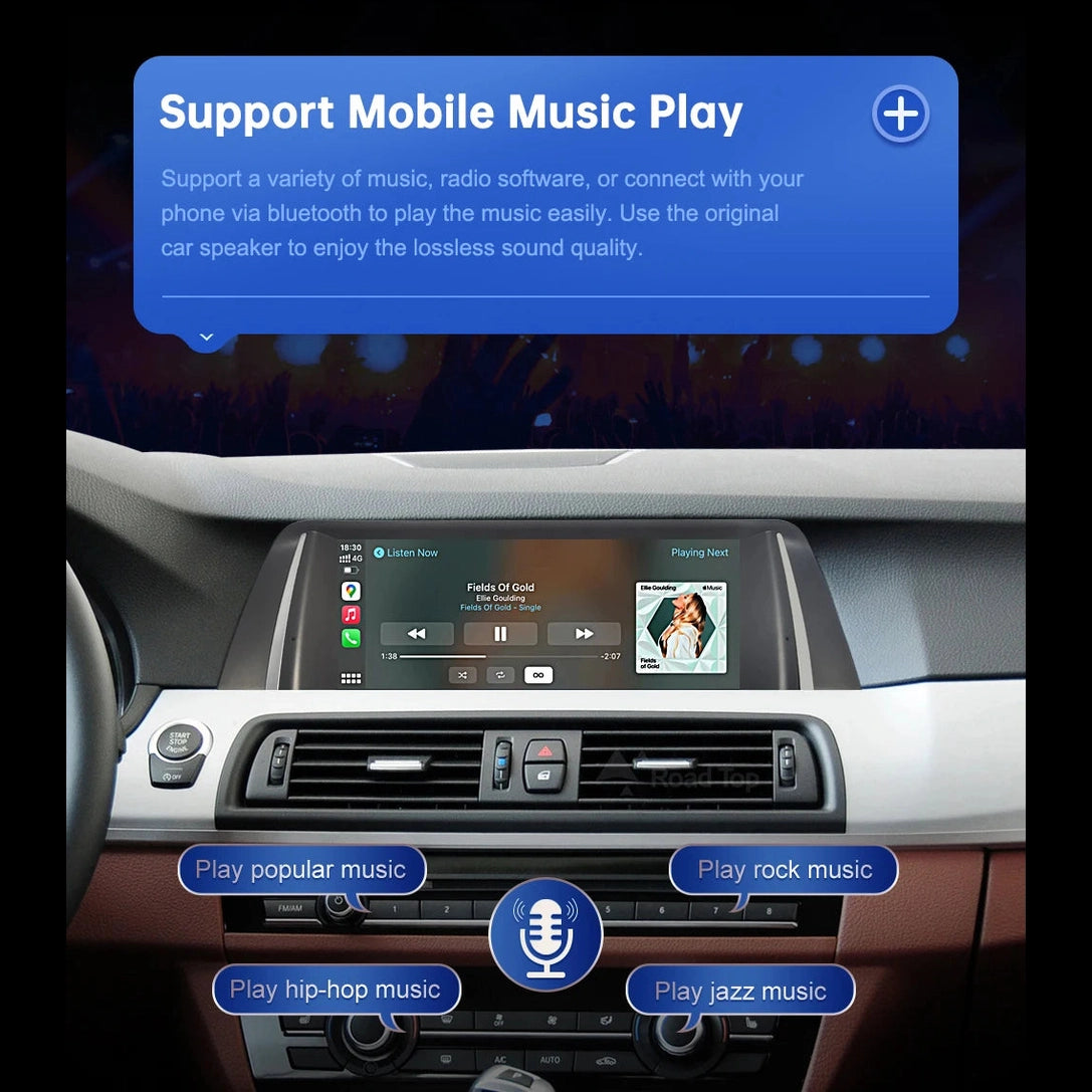 10.25 Inch Linux Display Multimedia Player For BMW Car 5 Series F10 F11 2011-2017 CIC NBT GPS Carplay Touch Screen