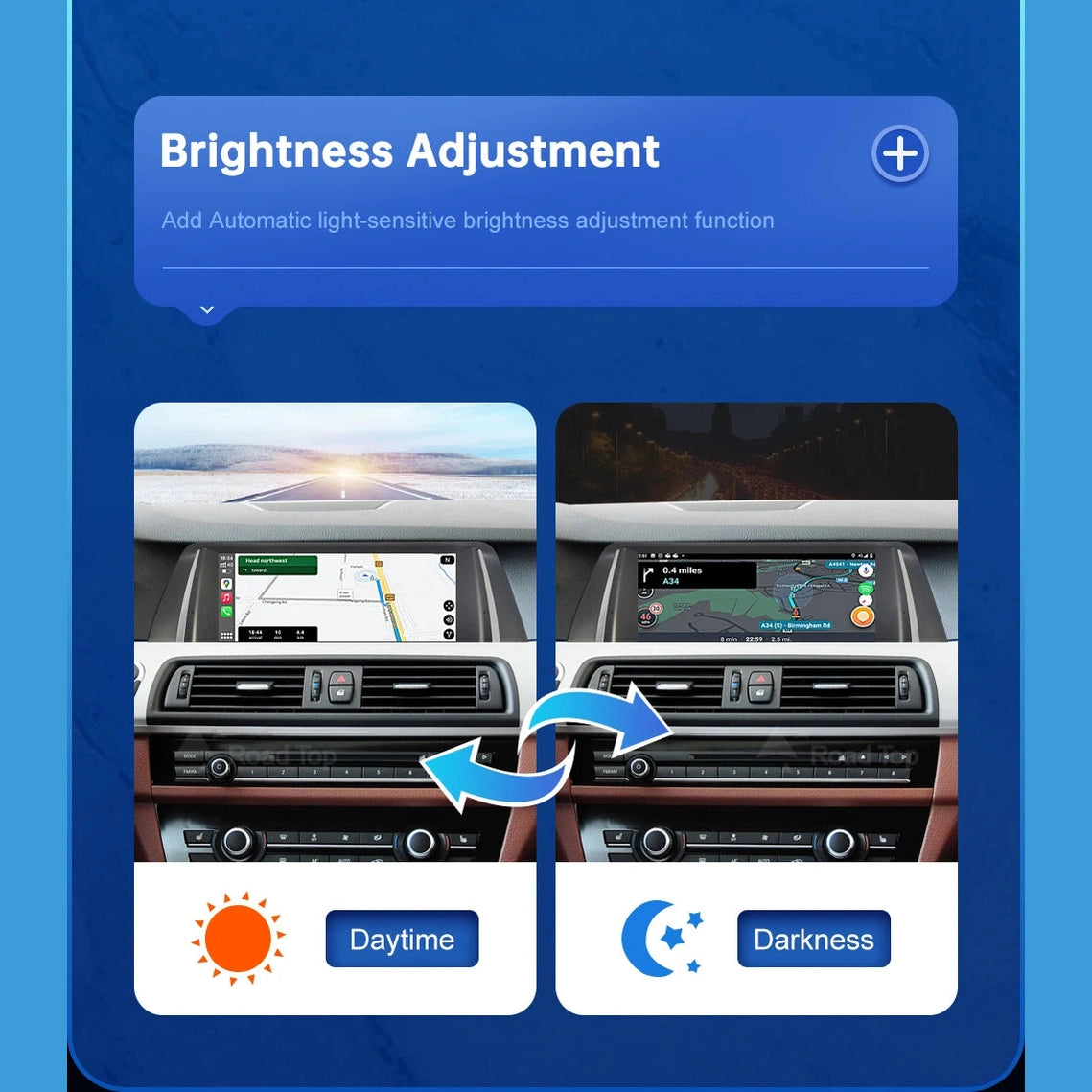 10.25 Inch Linux Display Multimedia Player For BMW Car 5 Series F10 F11 2011-2017 CIC NBT GPS Carplay Touch Screen