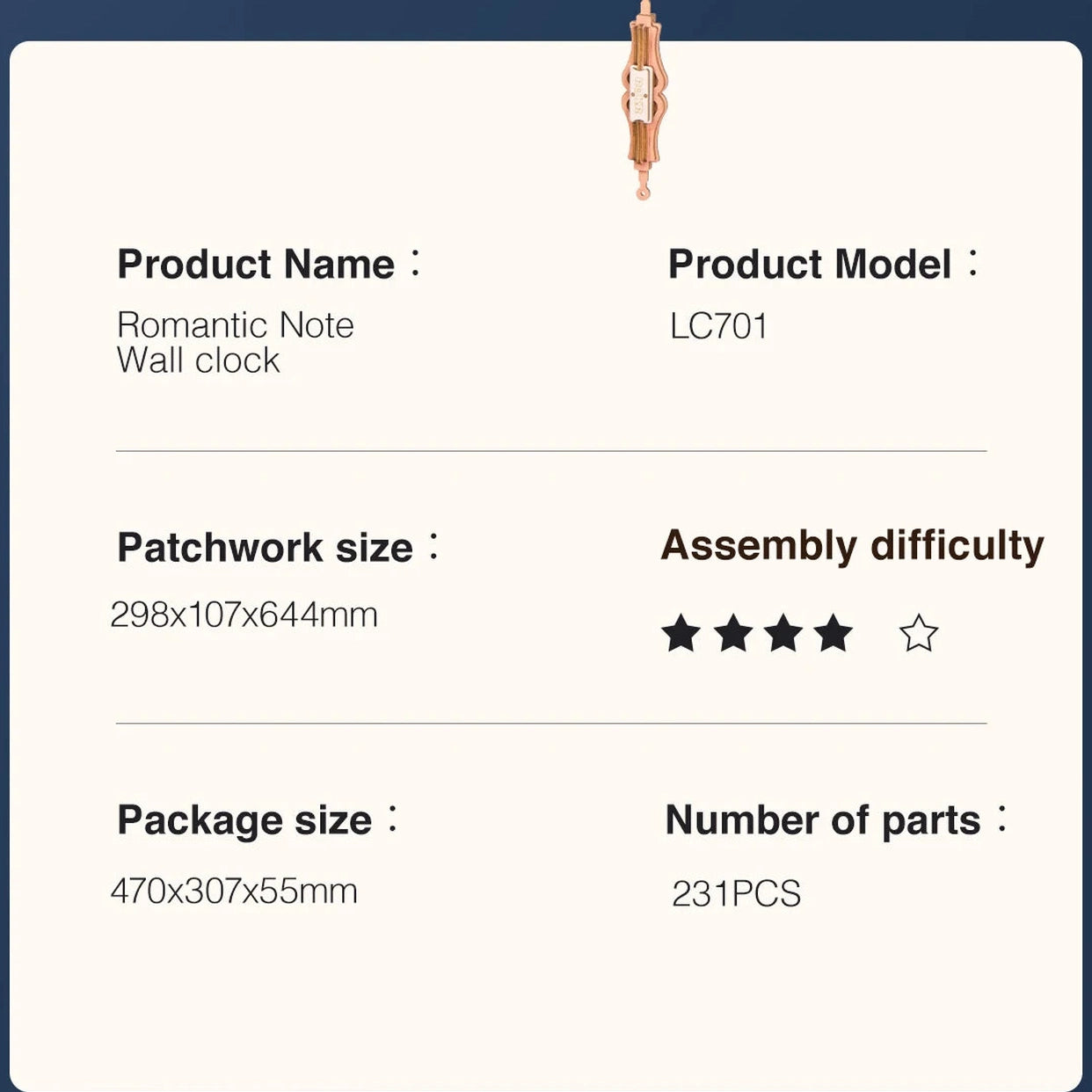 Robotime 3D Wooden Puzzle Gift for Kids Adults Mechanical Design DIY Wall Quartz Clock Crafts Hobbies Gift Room Decoration LC701