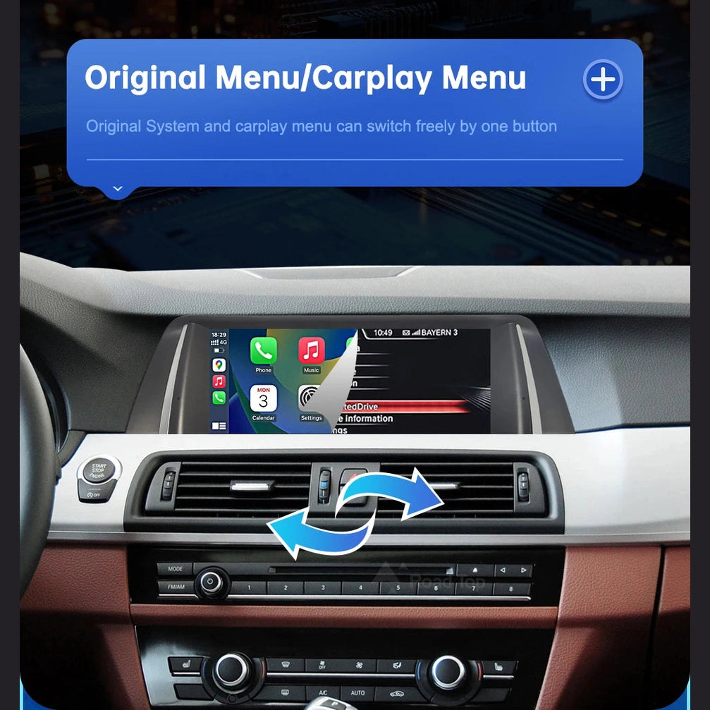 10.25 Inch Linux Display Multimedia Player For BMW Car 5 Series F10 F11 2011-2017 CIC NBT GPS Carplay Touch Screen